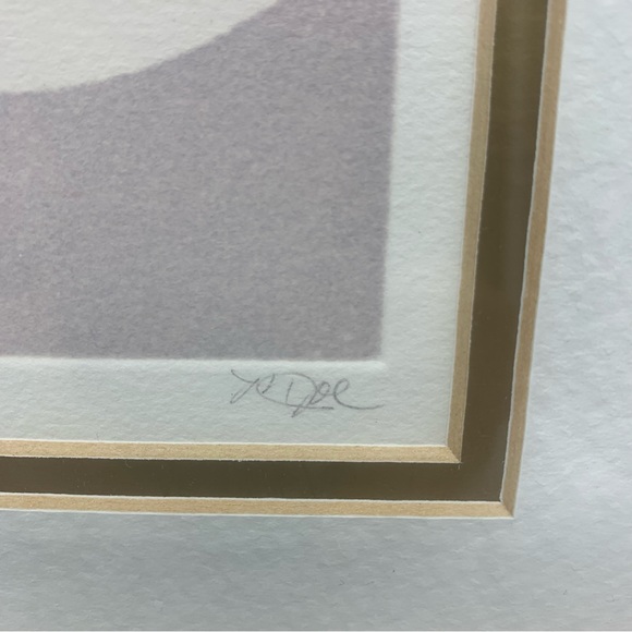 Vintage Asian Themed Framed, Signed, Numbered Print “Lavender Mood” - Picture 7 of 10